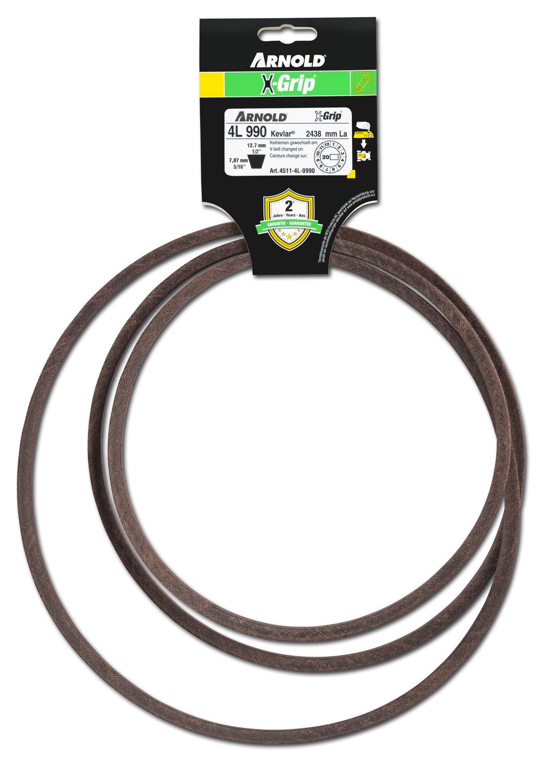 ARNOLD - X-Grip Keilriemen, Typ 4L990; 4511-4L-0990