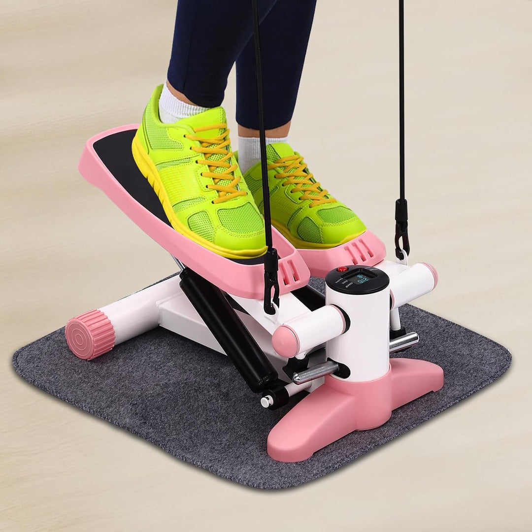 Mini Stepper für Zuhause mit Widerstandsbändern, hydraulisches Antriebssystem, verstellbare Training