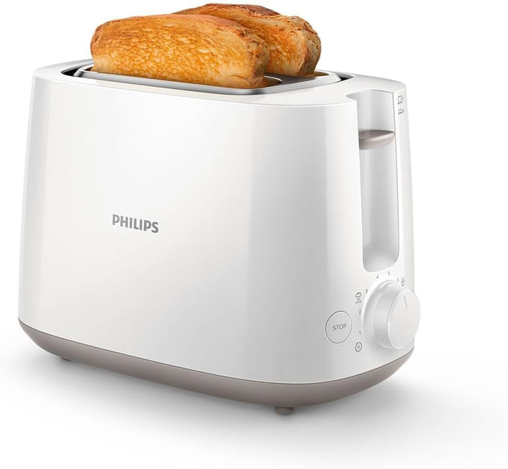 Philips Toaster – 2 Toastschlitze, 8 Stufen, Brötchenaufsatz, Auftaufunktion, Liftfunktion, Abschalt