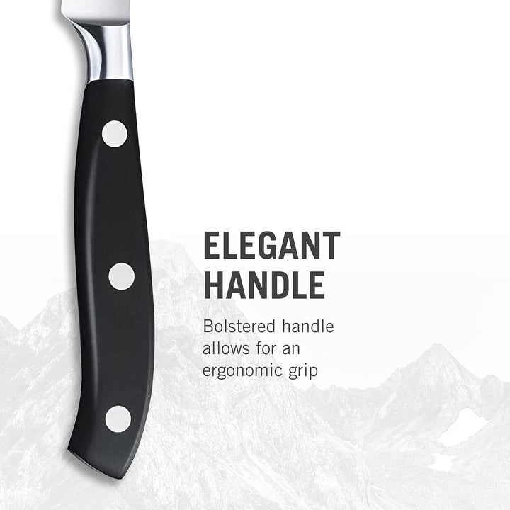 Victorinox, Grand Maître, Profi Tomaten- und Steakmesser, Extra Scharfe Klinge, Wellenschliff, 12 cm