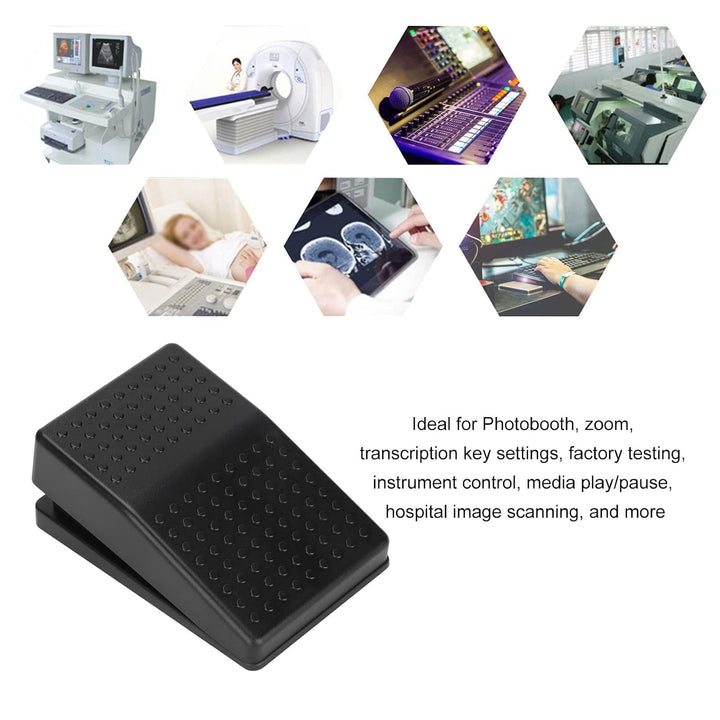 FS220PM USB Fussschalter Programmierbar, Mechanischer Einzelschalter,Tastatur-Controller für PC, Lap