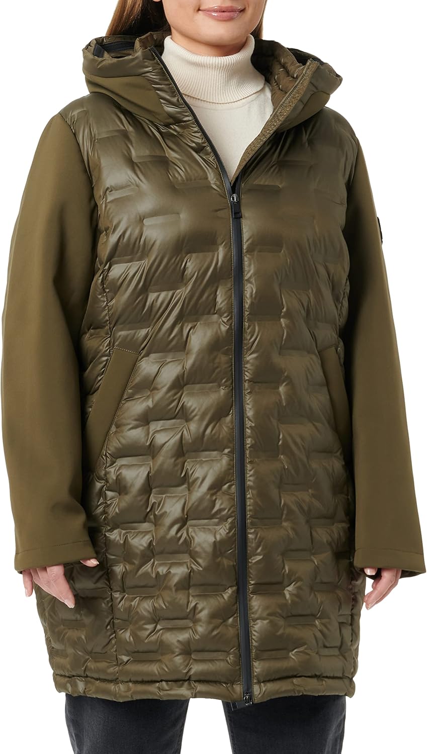 s.Oliver Damen Mantel Langarm 40 Khaki/Oliv, 40 Khaki/Oliv