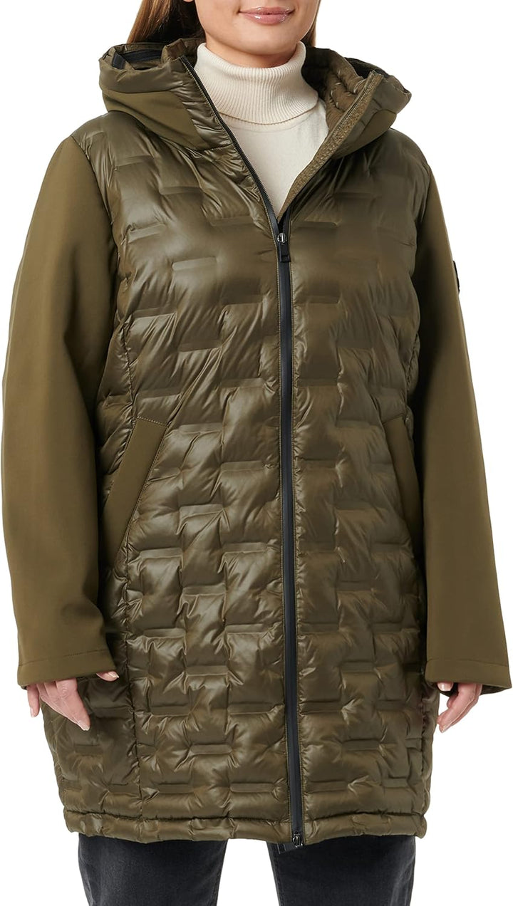s.Oliver Damen Mantel Langarm 40 Khaki/Oliv, 40 Khaki/Oliv