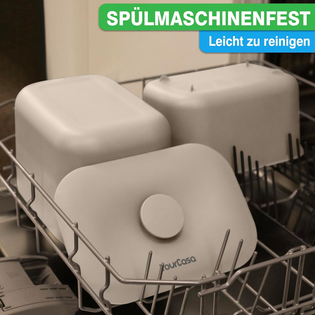 YourCasa Biomülleimer Küche 5L - Komposteimer für alltäglichen Biomüll Behälter - Spülmaschinenfest