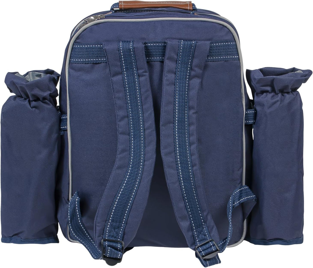 Picknickrucksack mit Inhalt für 4 Personen mit integrierter