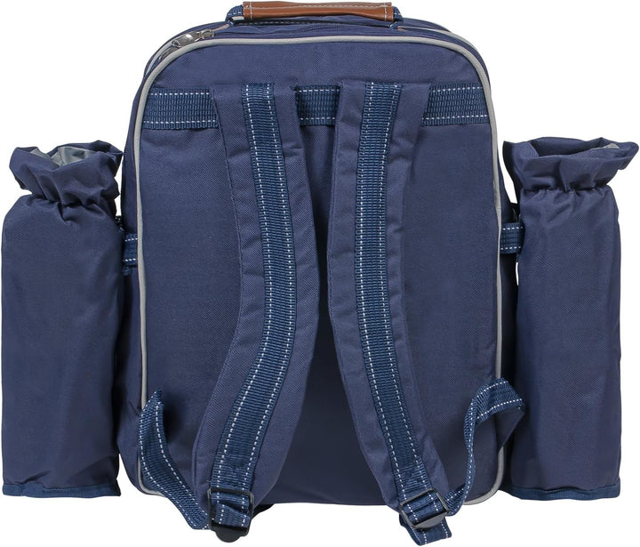 Picknickrucksack mit Inhalt für 4 Personen mit integrierter