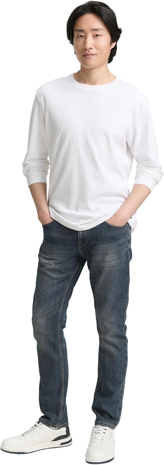 TOM TAILOR Herren Marvin Straight Jeans 32W / 36L 10281 - Mid Stone Wash Denim, 32W / 36L 10281 - Mi