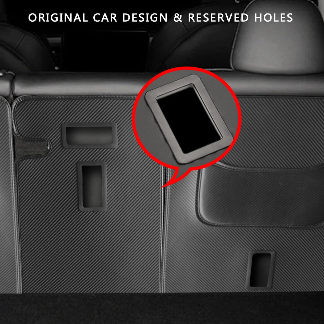 TOPABYTE Rücksitzbezug Rücksitzbezug für Tesla Model Y 2020-2024 Zweite Sitzreihe Rückenlehnenschutz