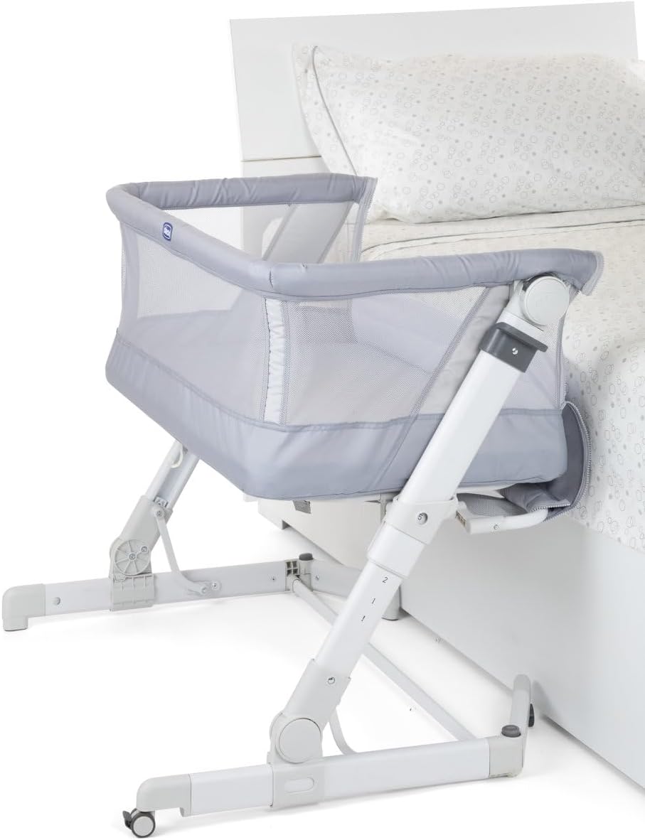 Chicco, Next2Me Pop Up Beistellbett, Höhenverstellbar, Neigbar, Kompatibel mit verschiedenen Betten,