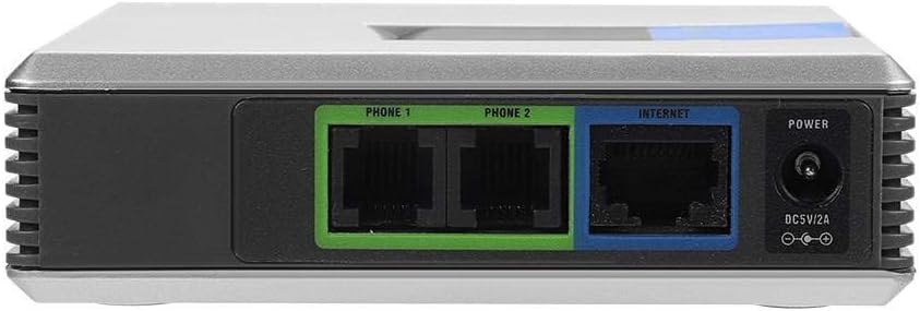 Dpofirs VoIP-Gateway, Netzwerkrouter, 2-Port-Adapter SIP-RJ45-Kabel für Linksys PAP2T-Internet-Telef
