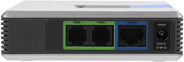 Dpofirs VoIP-Gateway, Netzwerkrouter, 2-Port-Adapter SIP-RJ45-Kabel für Linksys PAP2T-Internet-Telef