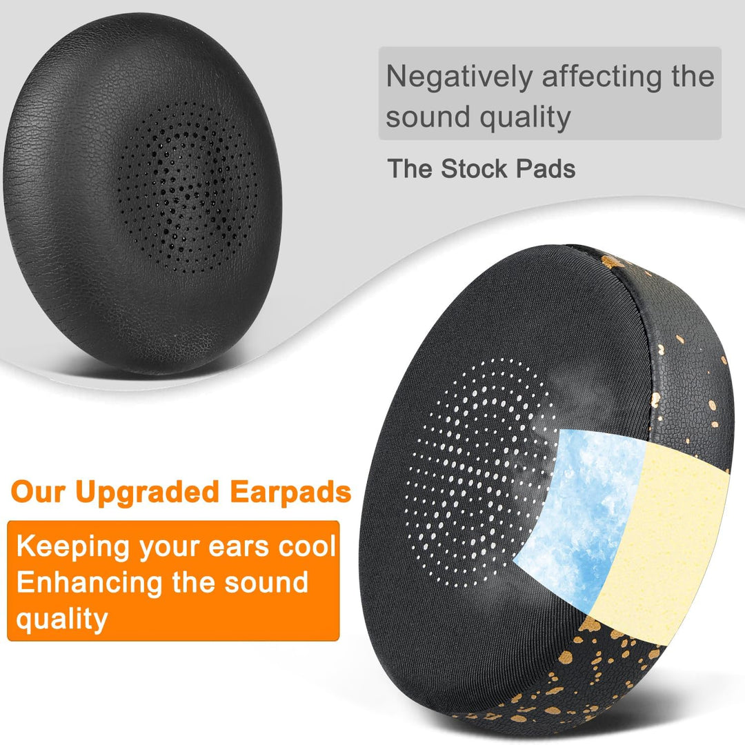 SOULWIT Kühlgel Ersatzpolster Ersatz Ohrpolster für Jabra Evolve2 65 (Evolve 2 65MS 65UC MS UC)/Evol