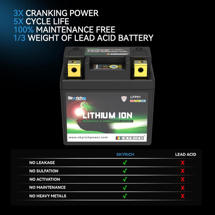Skyrich Lithium Ion LTKTM04L ohne Pflege