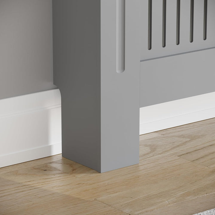 Vida Designs heizkörperabdeckung, Holzwerkstoff, Grau, Einstellbar Grau Einstellbar, Grau Einstellba