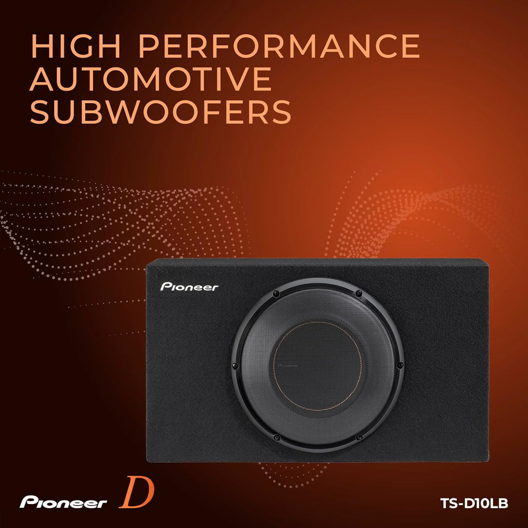 PIONEER TS-D10LB | Flacher 10“ (25 cm) Gehäusesubwoofer der D-Serie