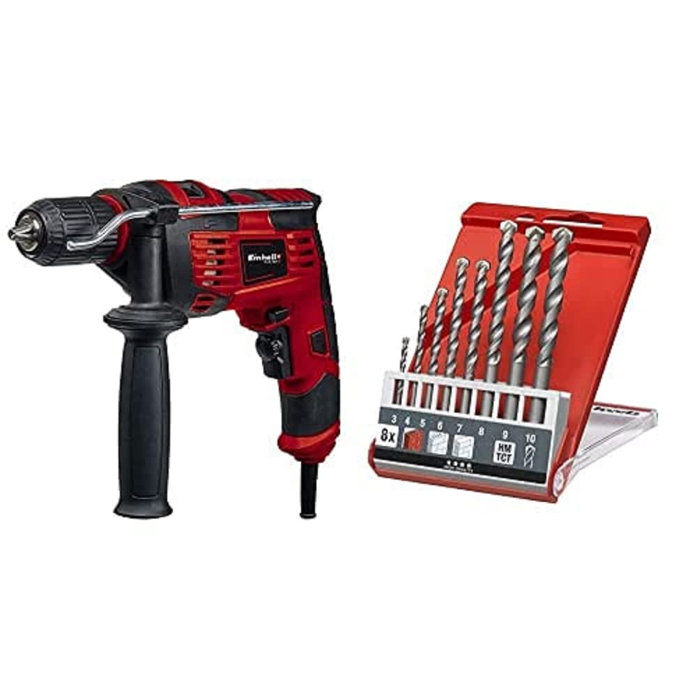 Einhell Schlagbohrmaschine TC-ID 720/1 E (720 W, 44800 min-1 Schlagzahl, 13 mm-Schnellspannbohrfutte