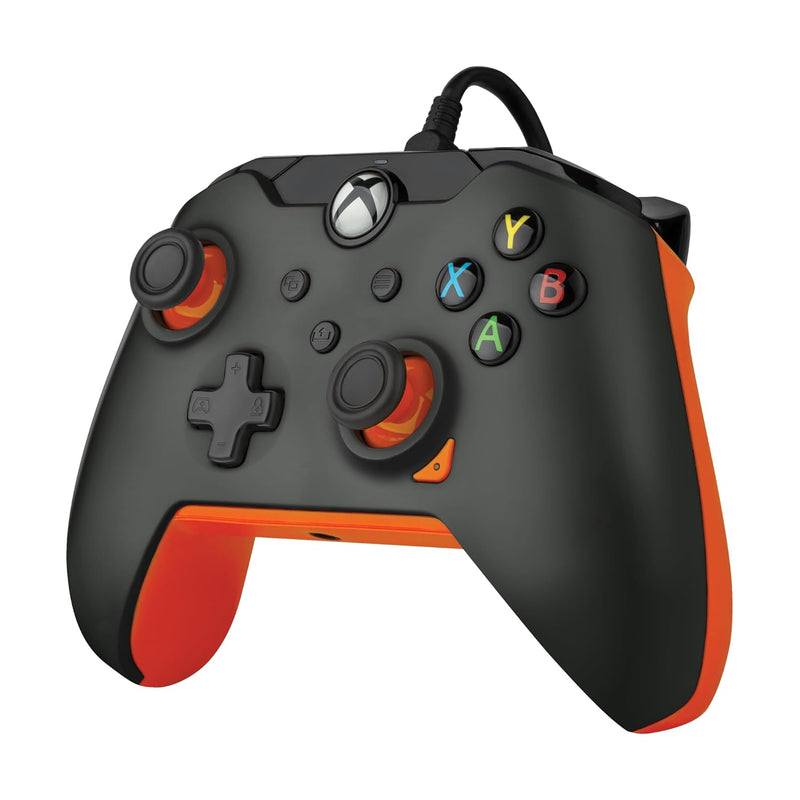 PDP 049-012-GO Gaming Controller Black, Orange USB Gamepad Analogue/Digital PC, Xbox, Xbox One X, Xb