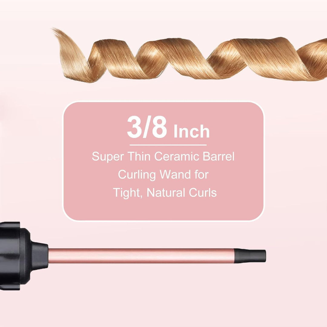 Lockenstab 3 in 1, Lockenstäbe Curling Iron Set mit 3 austauschbaren Keramik Lockenstab 9-32mm für G