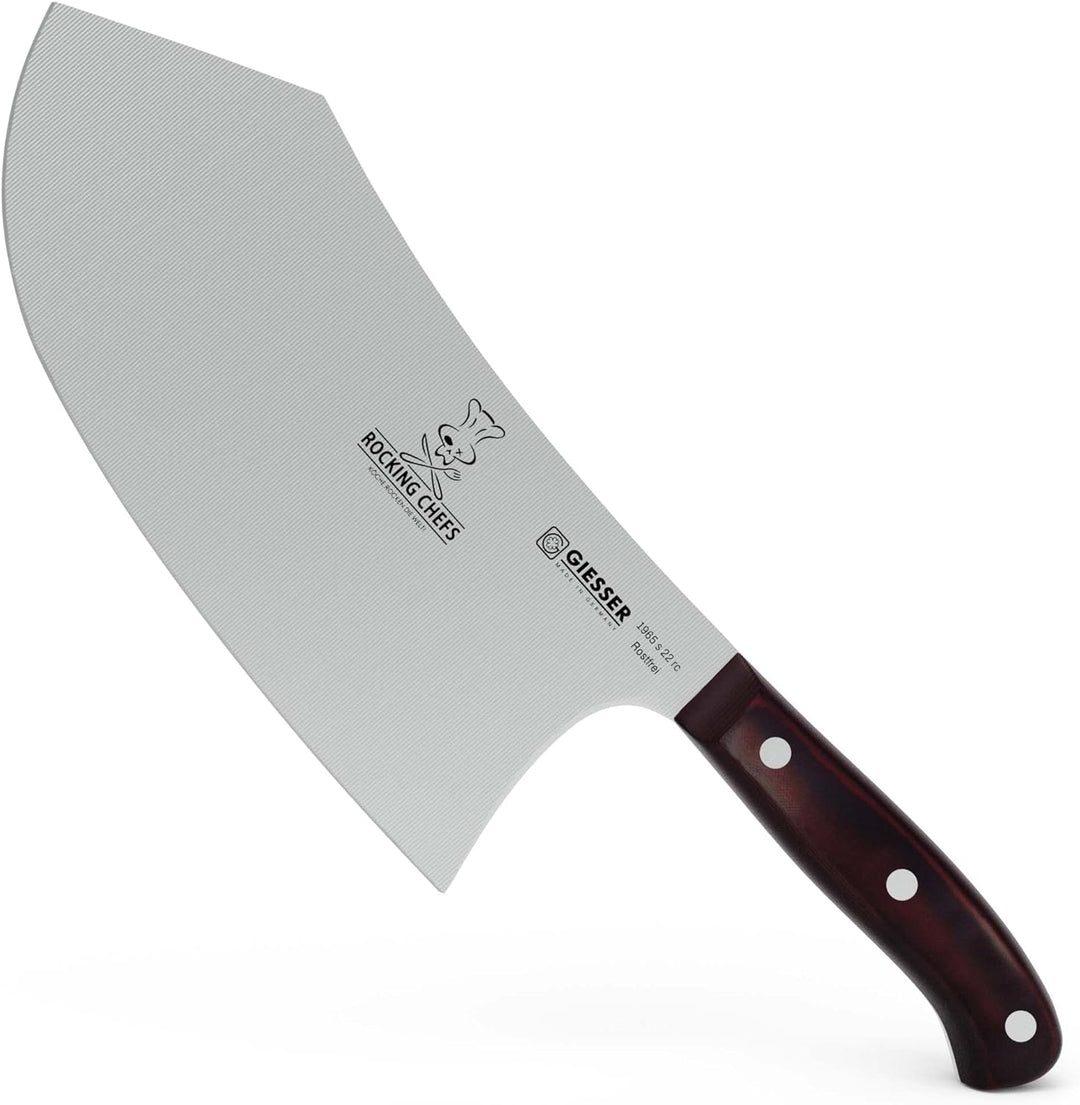 GIESSER seit 1776 - Made in Germany - Hackbeil 22 cm Rocking Chefs, PremiumCut Butcher No 1, Chinesi