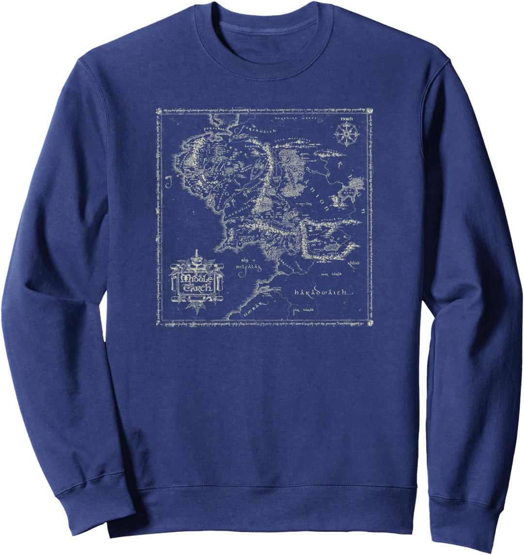 The Lord of the Rings Map of Middle Earth Sweatshirt