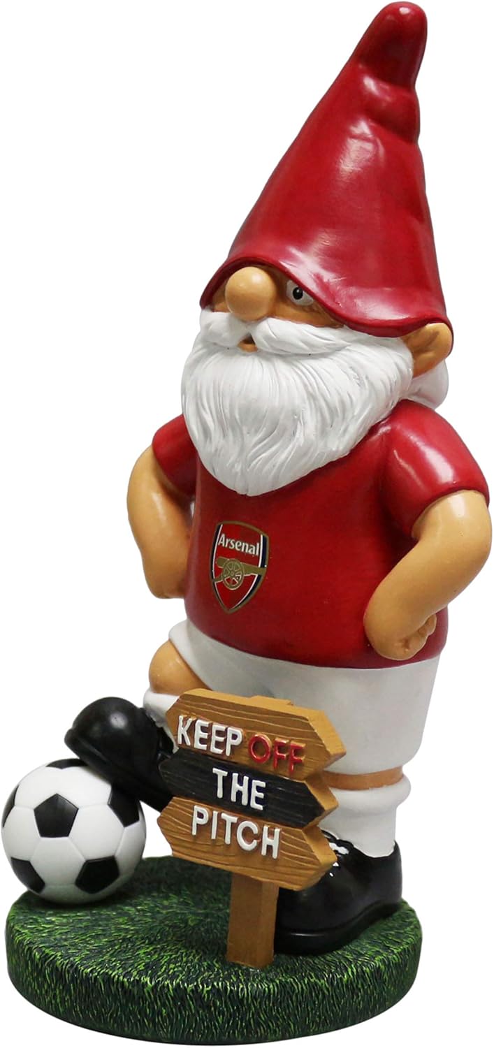 FOCO EPL Arsenal Football Premier League Championship Keep Off The Pitch Gartenzwerg Ornament für dr