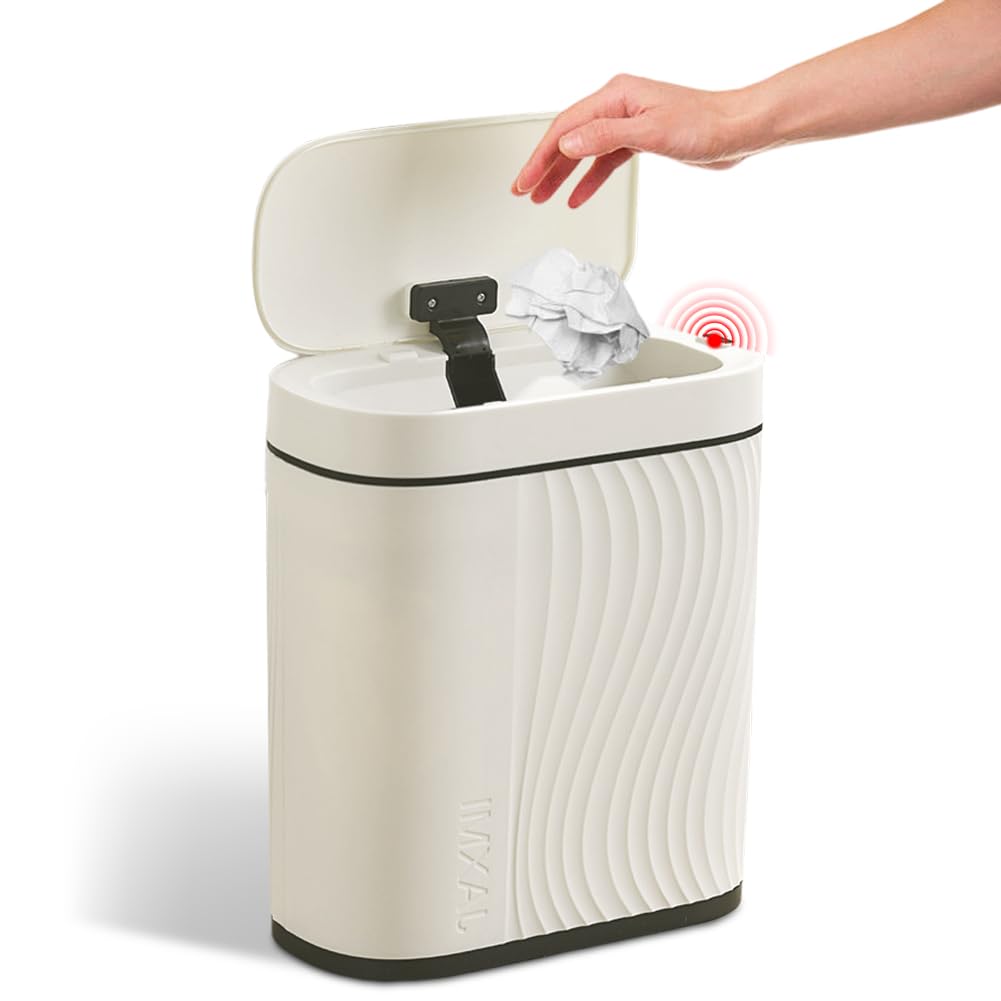 Automatischer Mülleimer Elektrisch mit Sensor - Badezimmer Mülleimer, Mülleimer Küche, Geruchsdicht