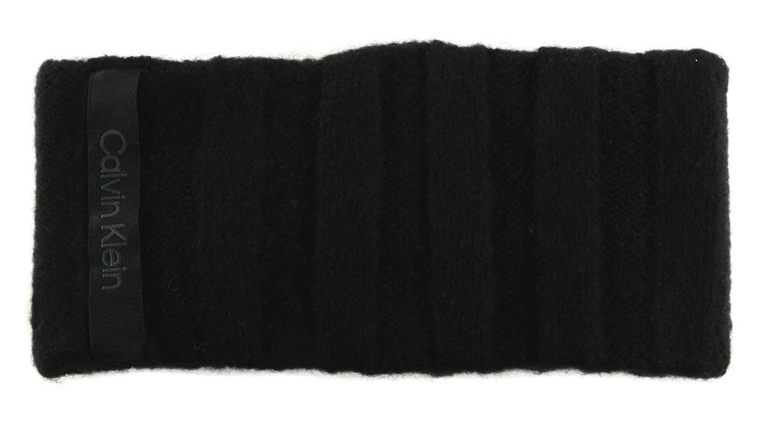 Calvin Klein Stirnband Monologo Defined Rib Headband CK Black schwarz