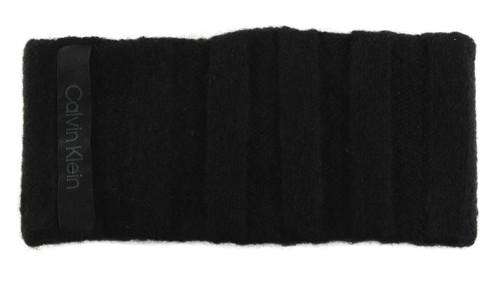 Calvin Klein Stirnband Monologo Defined Rib Headband CK Black schwarz