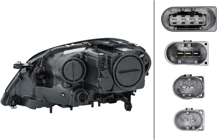 HELLA 1EL 263 036-021 DE/FF/Halogen-Hauptscheinwerfer - rechts - für u.a. Mercedes-Benz M-Class (W16