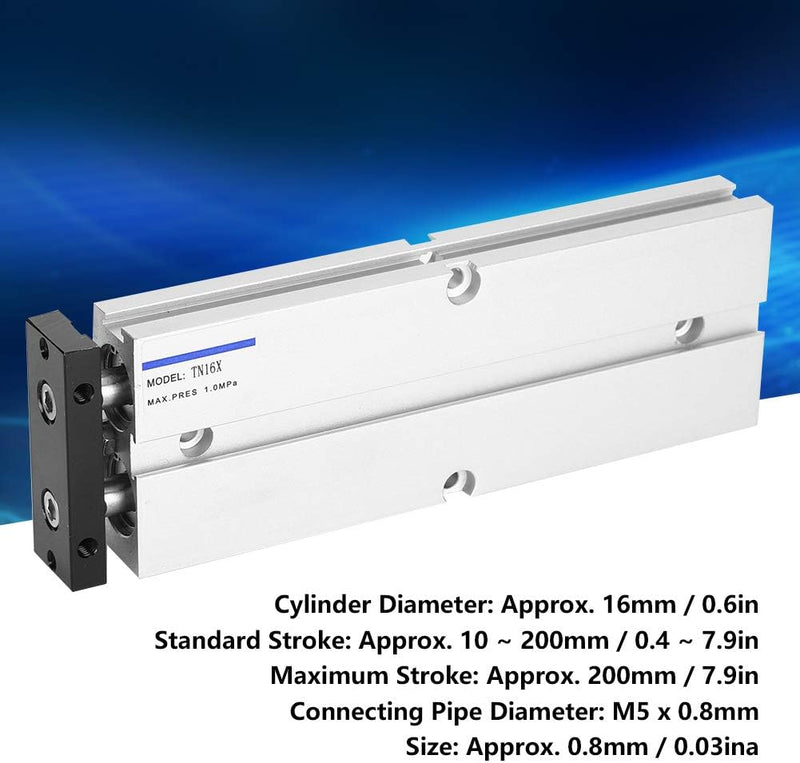 Luftzylinder Aluminiumlegierung, Pneumatischer Zylinder Zylinder Materialtransportprodukte Gurte TN1