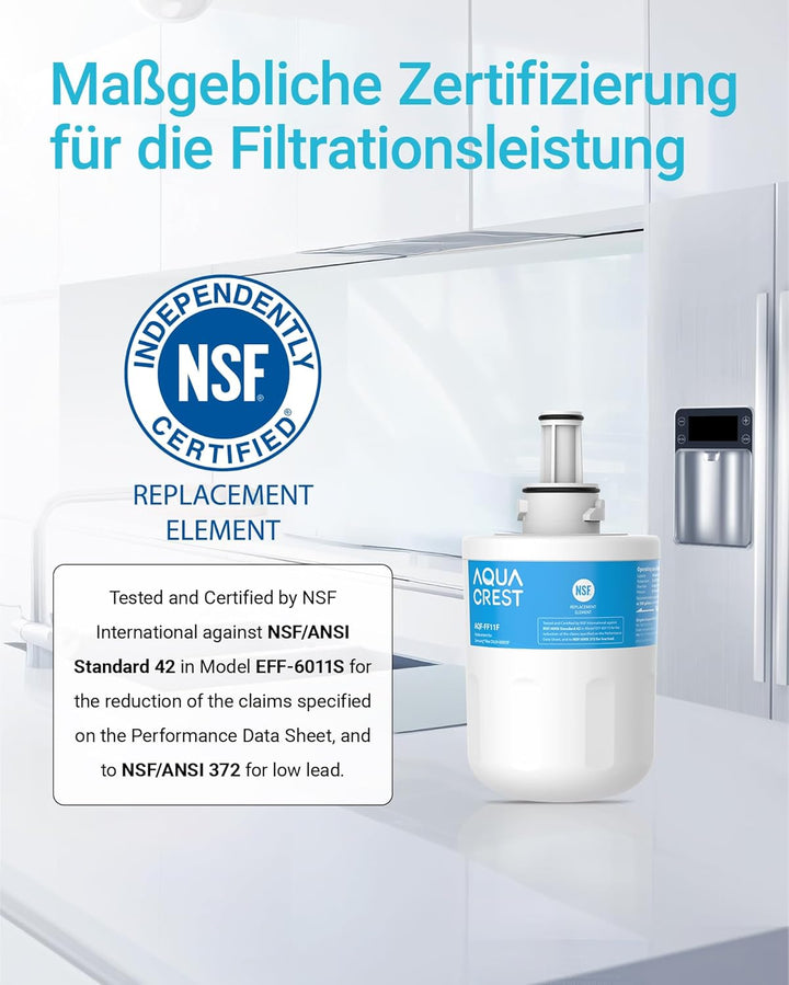 AQUA CREST DA29-00003F Kühlschrank-Wasserfilter, Kompatibel mit Samsung Aqua Pure Plus DA29-00003F,