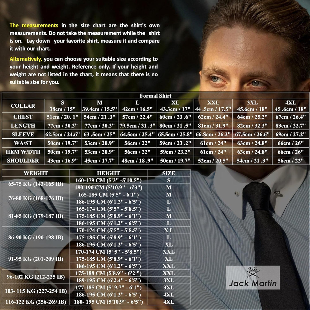 Jack Martin London Hemd mit Rundkragen für Herren | Slim-Fit-Businesshemden & Freizeithemden mit Run