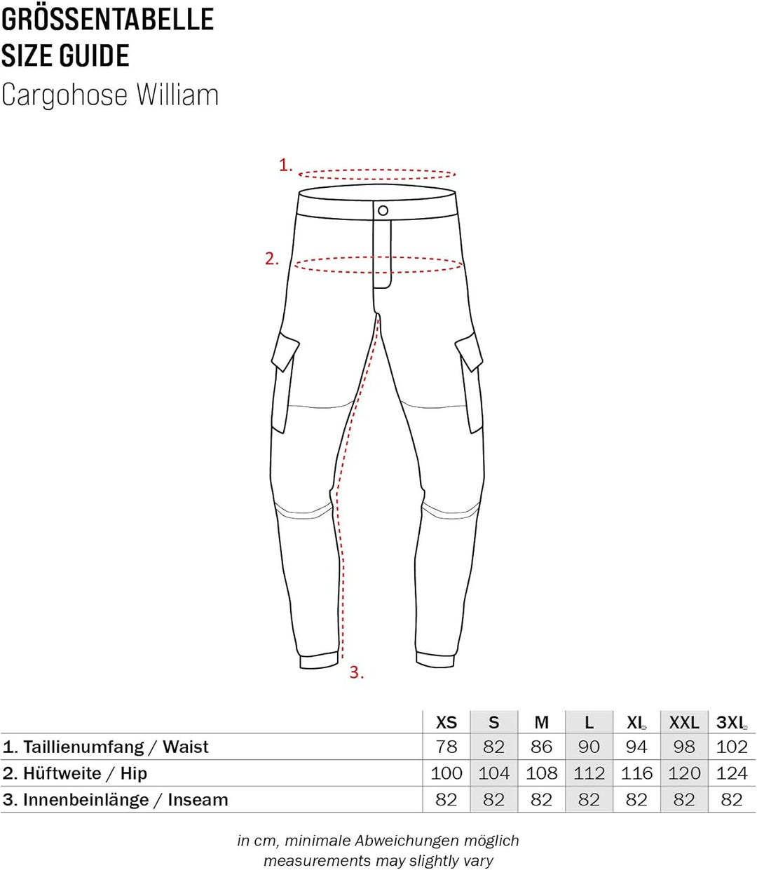 Indicode Herren William Cargohose aus Baumwolle m. 7 Taschen inkl. Gürtel | Outdoorhose S Amber, S A
