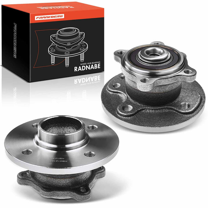 Frankberg 2x Radnabe Radlagersatz Hinterachse Kompatibel mit M.i.n.i R50 R53 Cooper One Alle Motoren