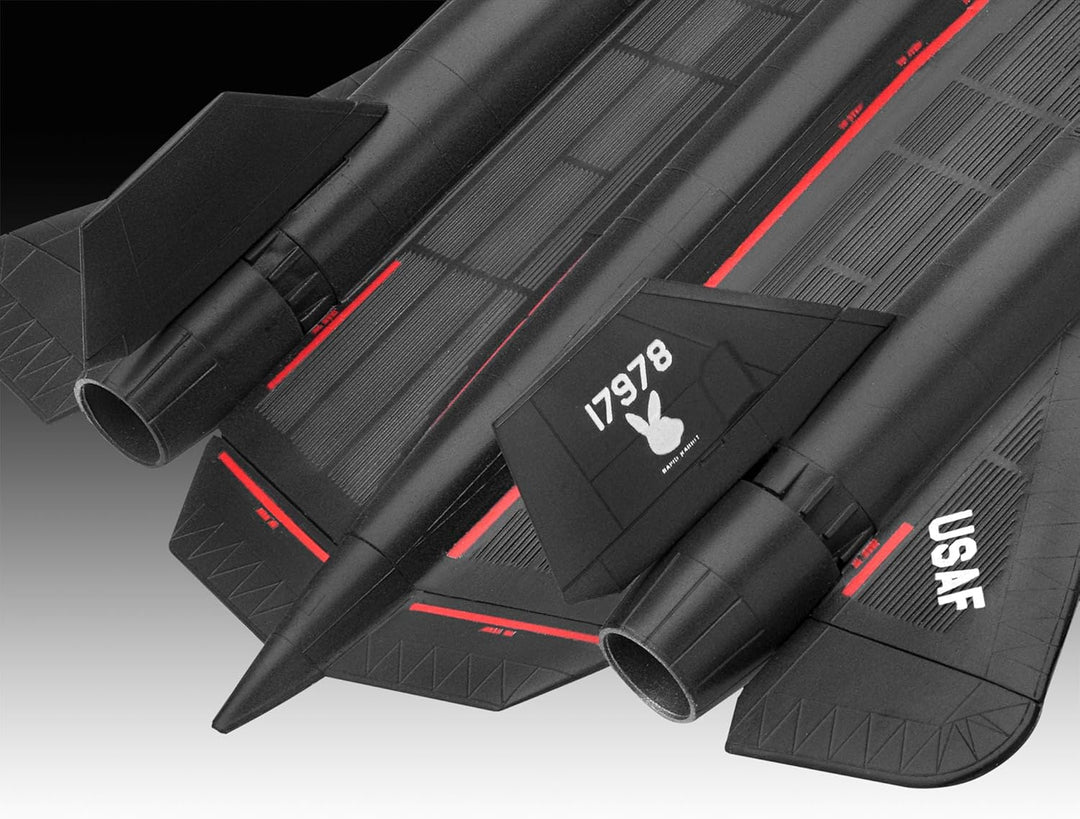 Revell Easy-Click Modellbausatz SR-71 Blackbird I Legendäres USAF-Spionageflugzeug 1:144 I Detailrei