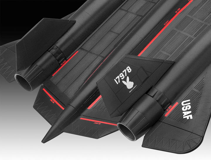 Revell Easy-Click Modellbausatz SR-71 Blackbird I Legendäres USAF-Spionageflugzeug 1:144 I Detailrei