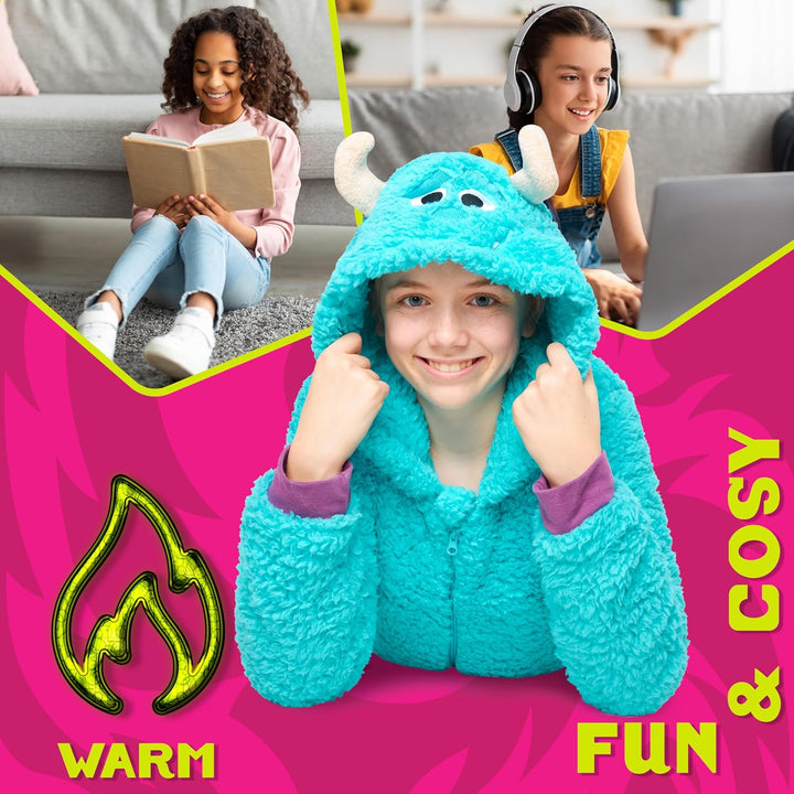 Disney Onesie für Mädchen, 4-15 Jahre - Stitch Jumpsuit - Kuschelanzug Einteiler für Mädchen 7-8 Jah