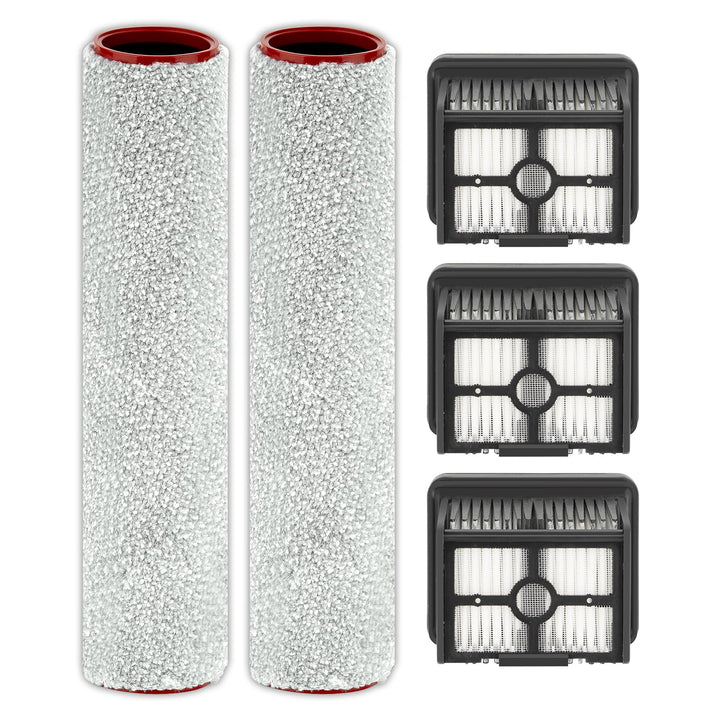 (5 Stück) H15 Pro Ersatz-Bürstenrollen und HEPA-Filter für Dreame H15 Pro/ H15 Mix/ H12 Pro FlexReac