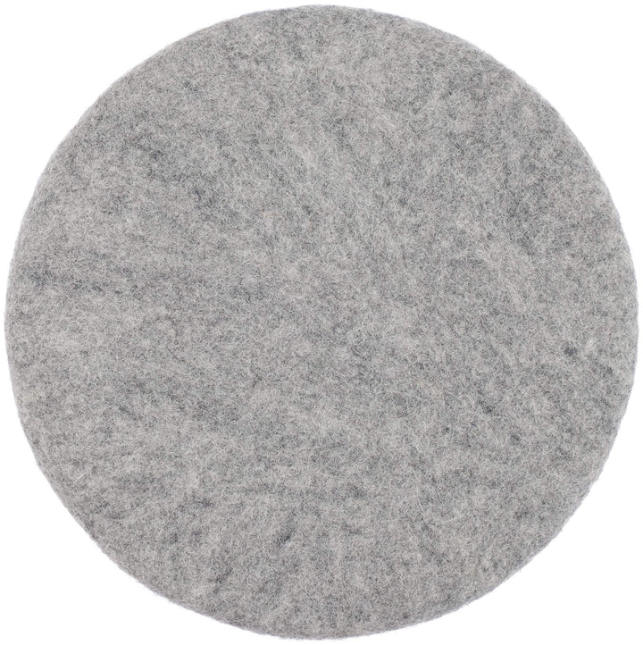myfelt Flache Filz Sitzauflage, Filz Stuhlauflage - Carl - rund, Ø 36 cm, Grau Grau Meliert, Grau Me