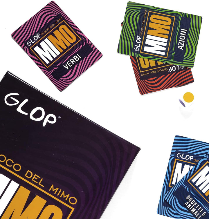 Glop Mimo - Gioco del Mimo - Giochi da Tavolo - Giochi da Tavolo per Adulti e Famiglie - Giochi per