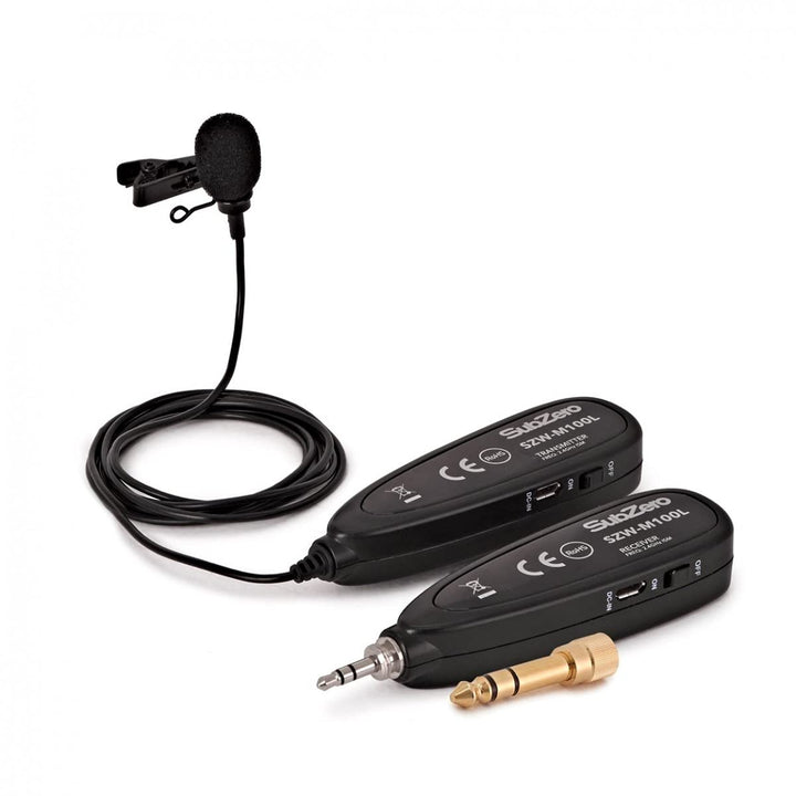 SUBZERO Mini-Digitales drahtloses Lavalier-Mikrofonsystem 2,4Ghz