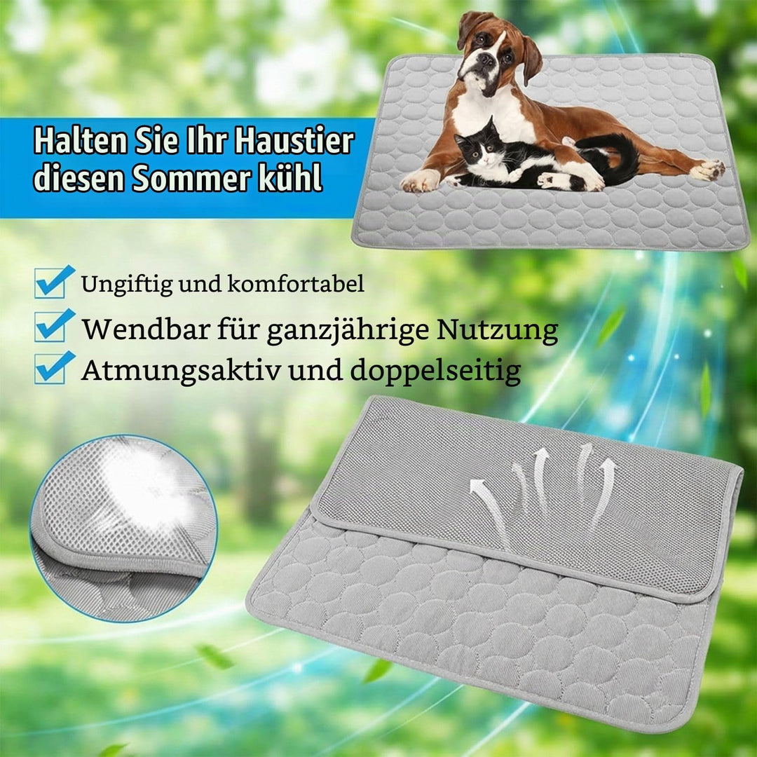 Kühlmatte für Hunde,2026 Neu Selbst Kühlende Hundematte Sommer,100 * 70cm Waschbar Kühlkissen Selbst