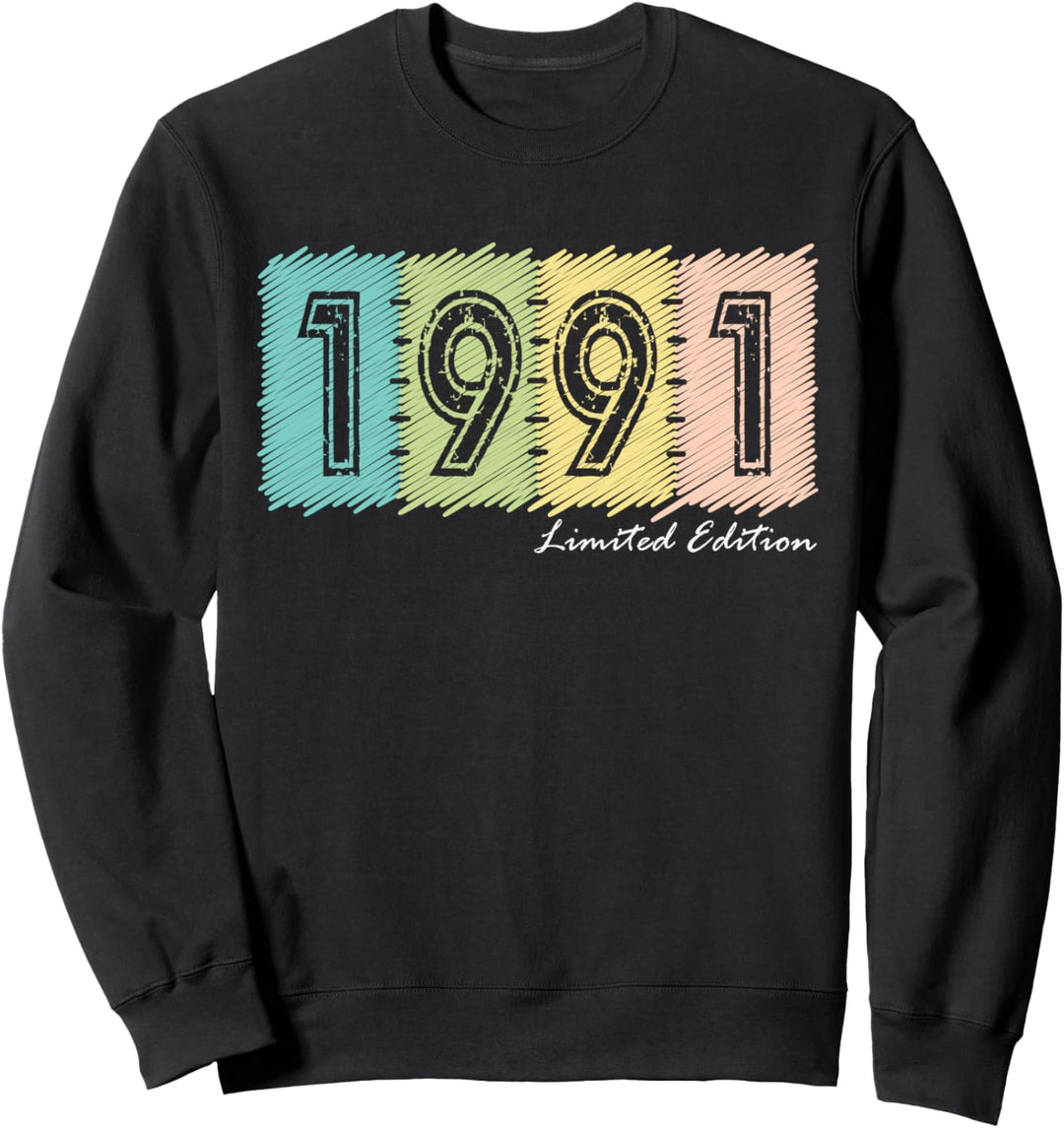 33. Geburtstag Mann Frau 33 Jahre 1991 Deko Lustig Geschenk Sweatshirt