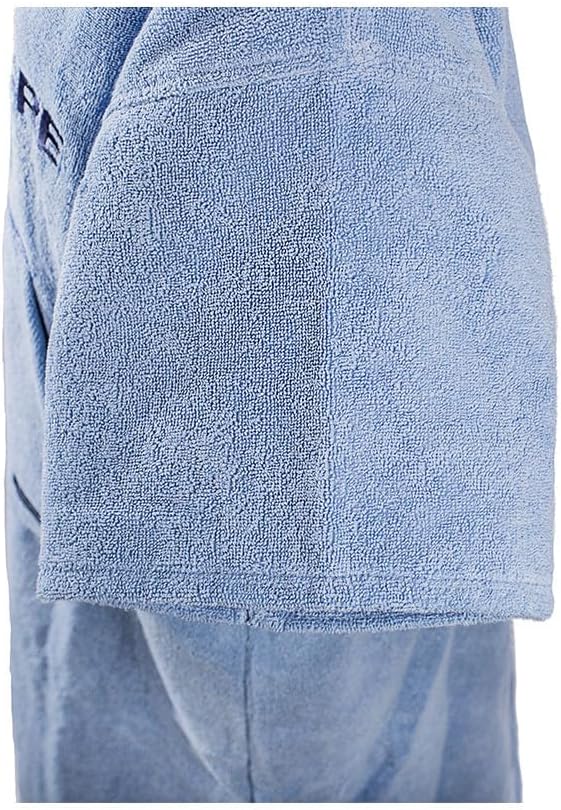 ATLANTIC SHORE | Surf Poncho | Badeponcho mit Kapuze aus 100% Baumwolle | Unisex | Basic für Erwachs