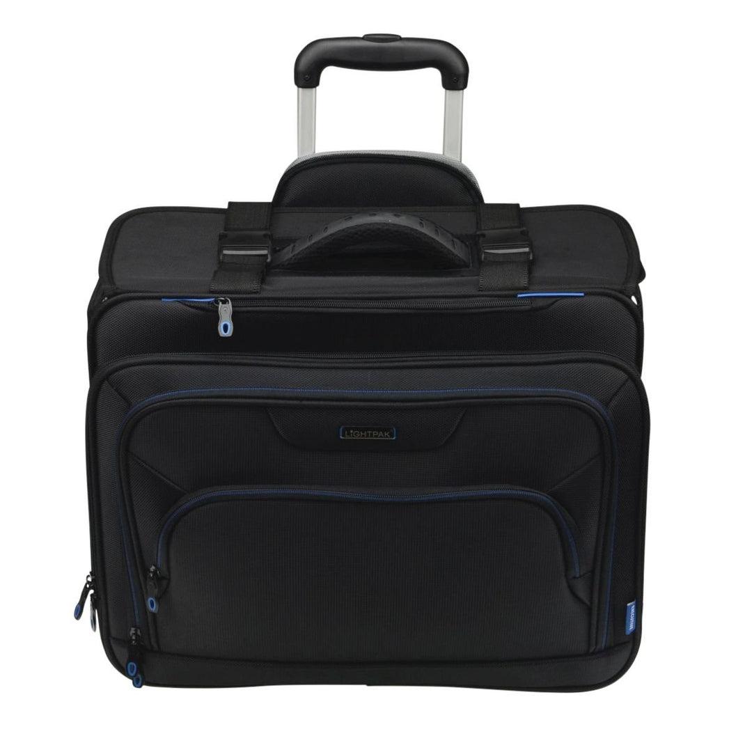 46108 Businesstrolley Pioneer, Laptoptrolley für Notebooks, Koffer mit arretierbarem Teleskoptrolley