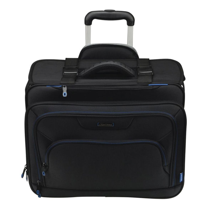 46108 Businesstrolley Pioneer, Laptoptrolley für Notebooks, Koffer mit arretierbarem Teleskoptrolley