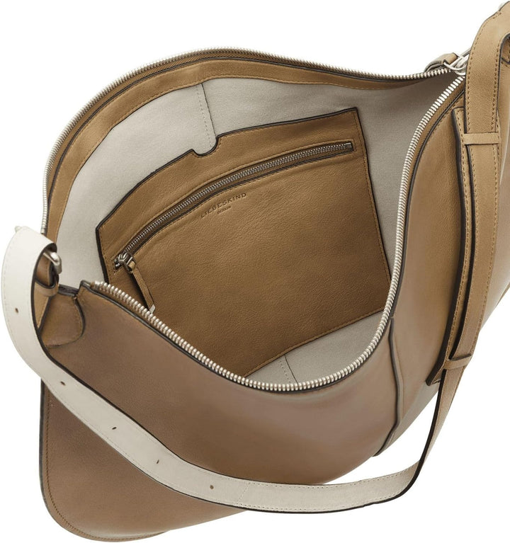 Liebeskind Damen Naomi Natural Sheep Hobo L Praline, Praline