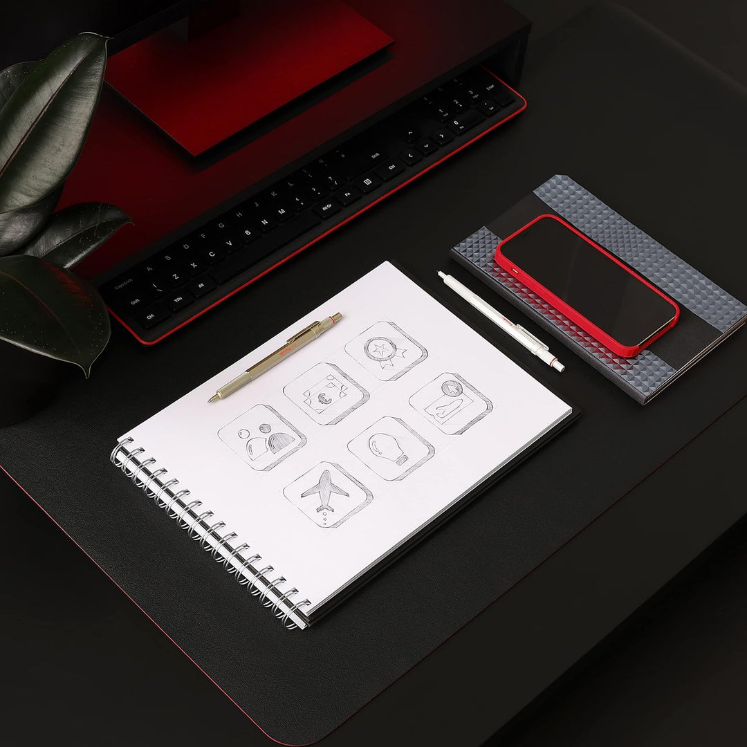 rOtring 600 Kugelschreiber | mittlere Spitze | Schwarze Tinte | perlweisser Schaft | nachfüllbar Pea