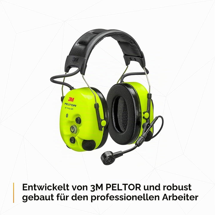 3M Gehörschutz-Headset PELTOR WS ProTac XPI, Kopfbügel, Bluetooth, gelb 7100196045 (Kapselgehörschut