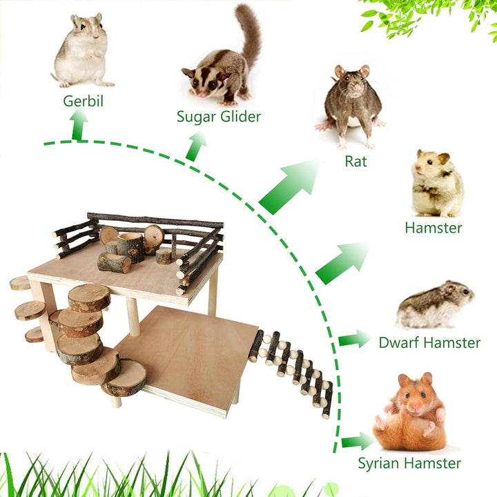 Hamster Spielzeug, Meerschweinchen Spielzeug, Kaninchen Zubehör, Kaninchen Spielzeug für Hamster Mee